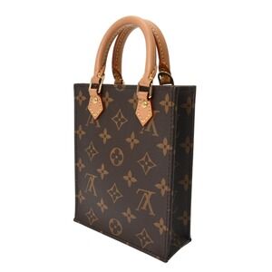 Louis Vuitton brown Monogram Plat Sac canvas handbag